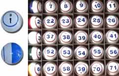 5 Color Single Number Bingo Balls
